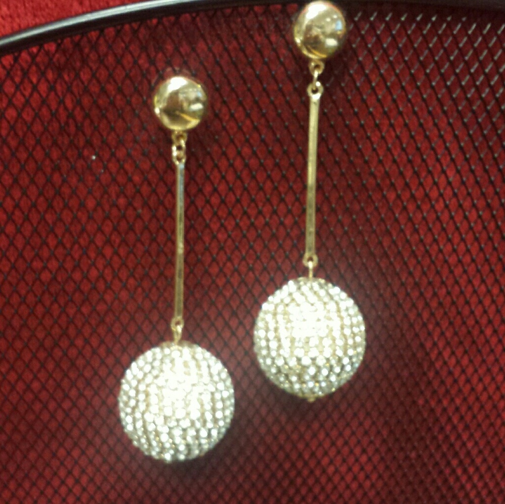Crystal Disco Ball Earrings